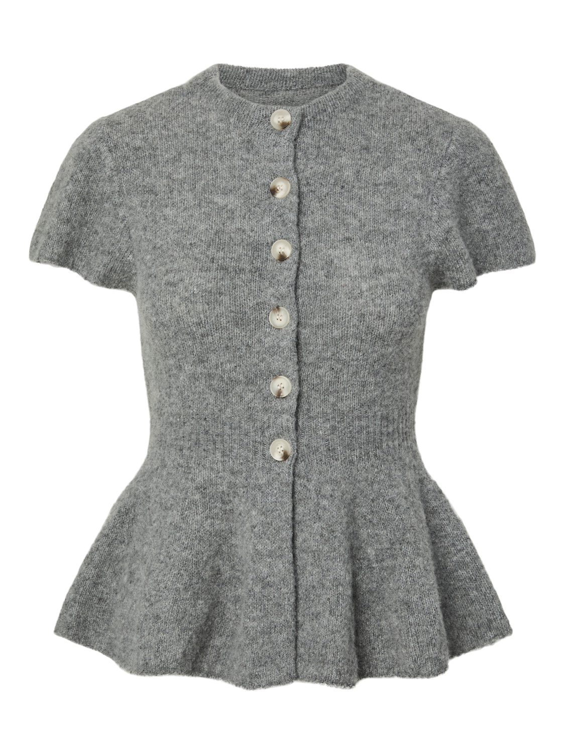 Y.A.S - Cardigan - Medium Grey Melange - Yas