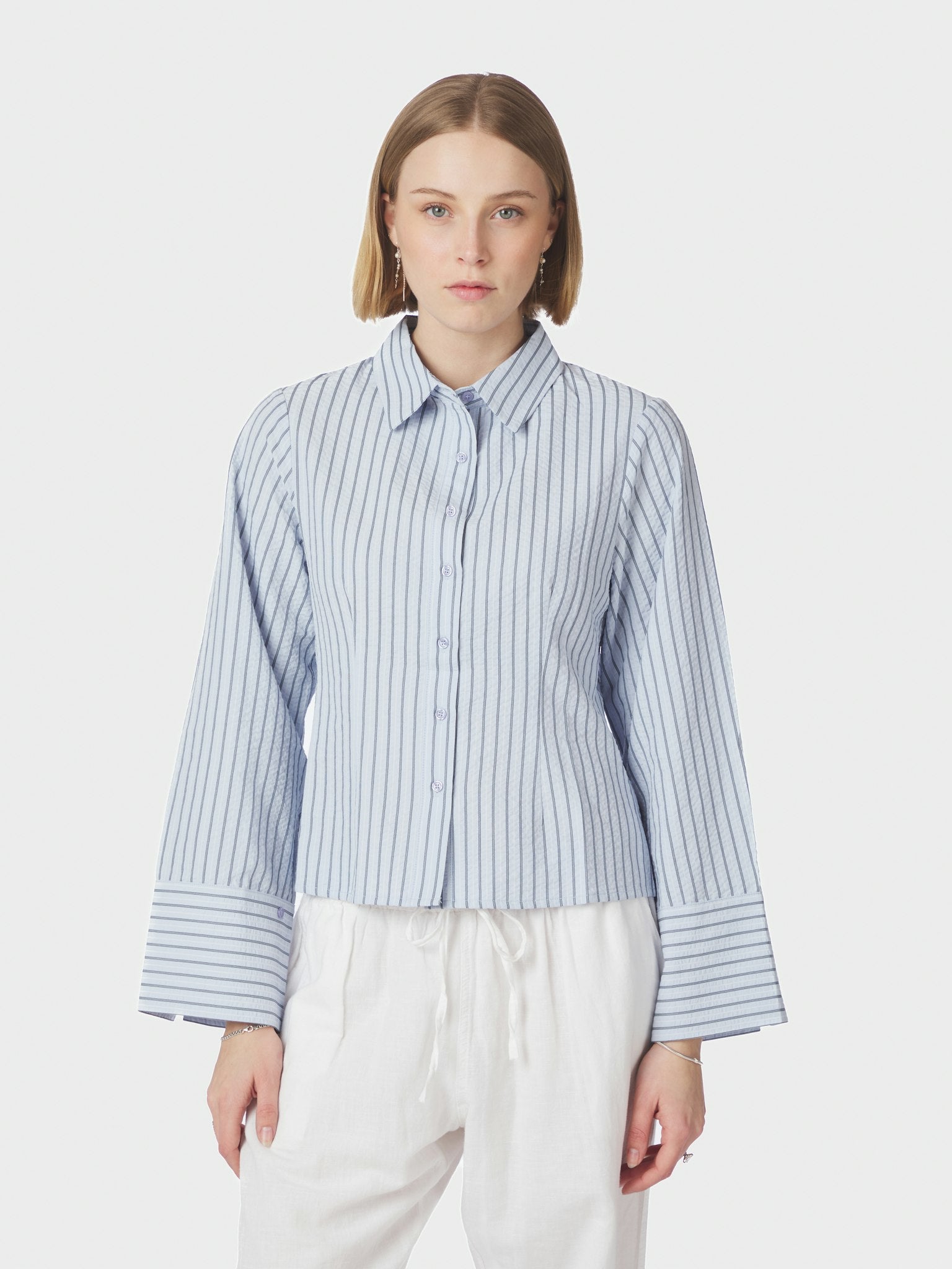 Neo Noir - Shirt - Blue - Rosa